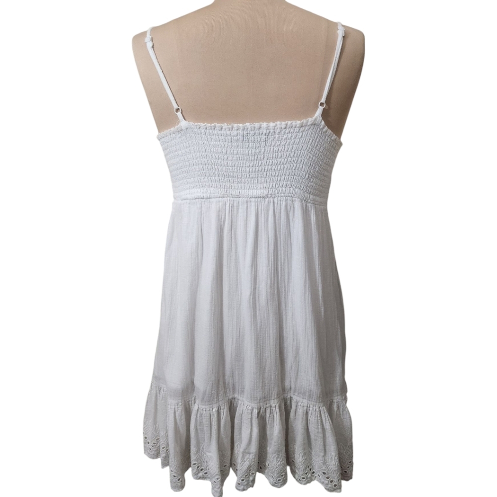 House of Harlow 1960 White Lace Eyelet Shift Dress - Size S - Picture 9 of 12
